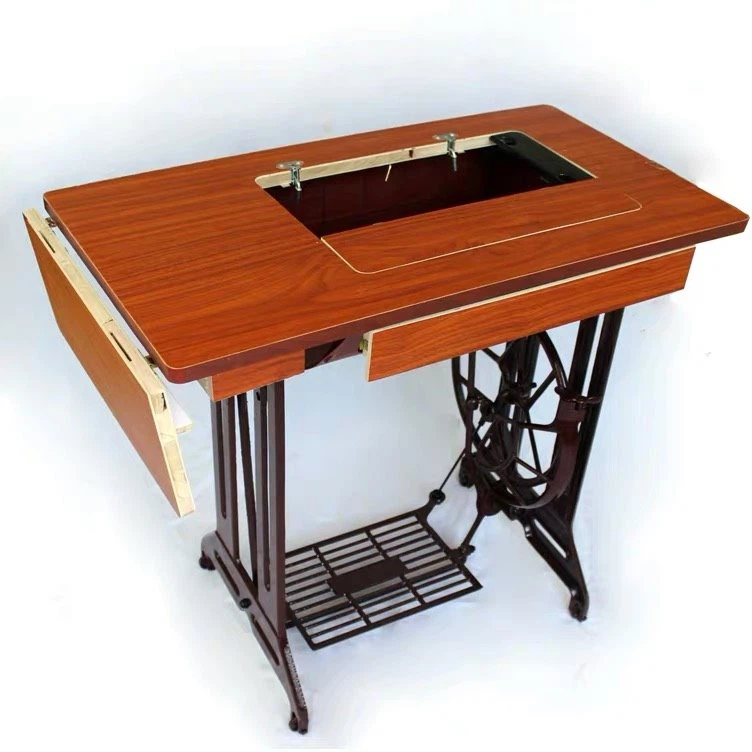 Meja dan Dudukan Mesin Jahit dengan 3 Laci