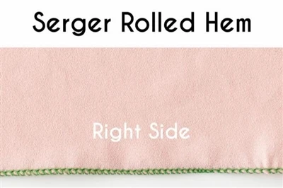 Hem Gulung Sempit dengan Mesin Overlock